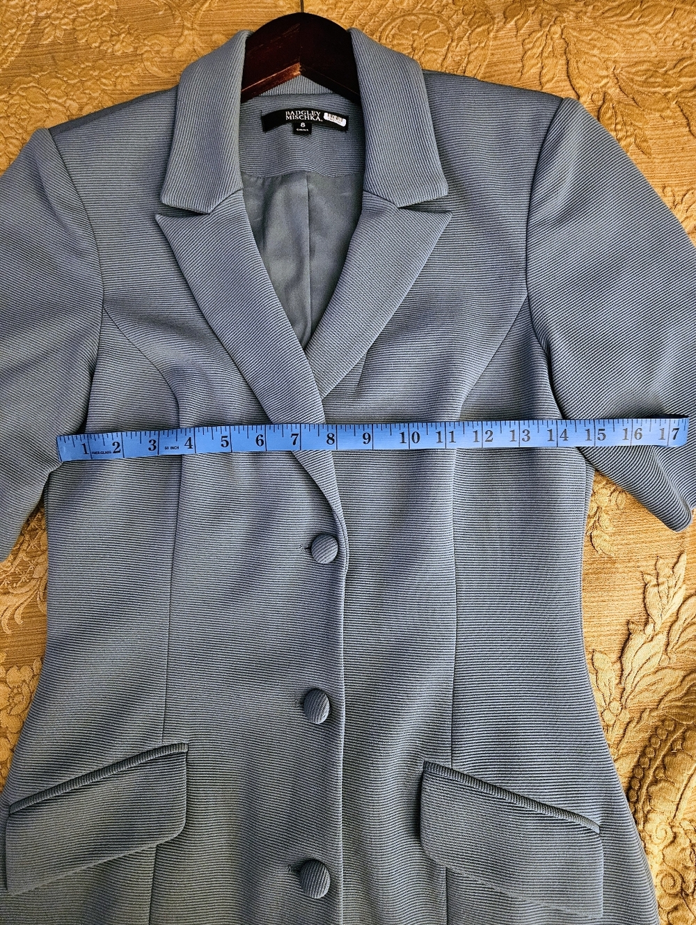 Celestial Blue Tuxedo Inspired Midi - Picture 6 of 12